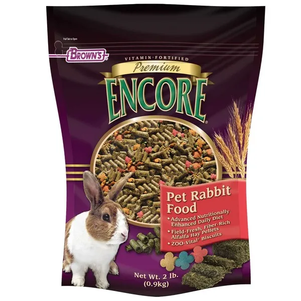 2 Lb F.M. Brown Encore Premium Rabbit Food - Treat